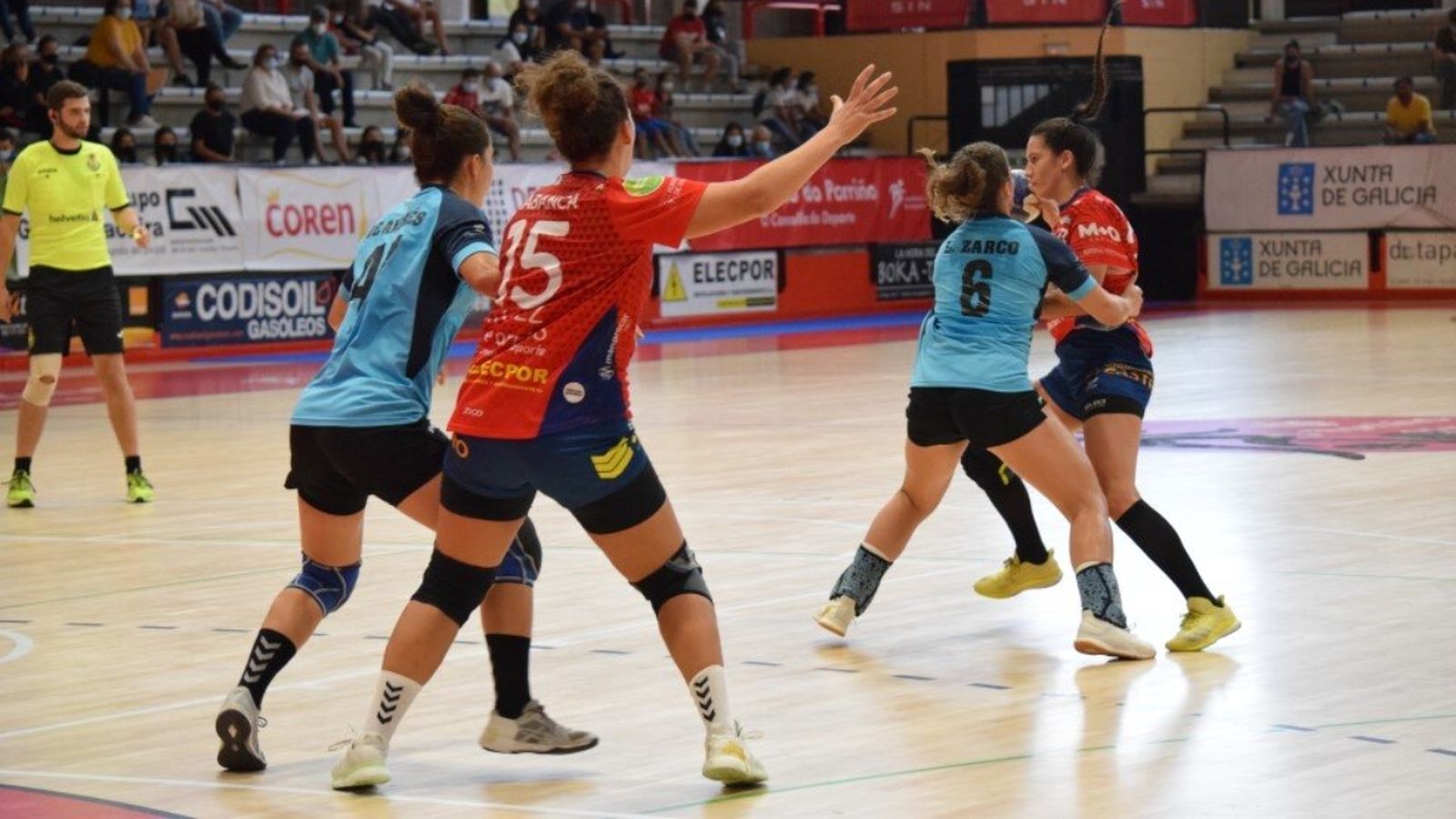 Imatge del partit entre el Porriño i l'Elx