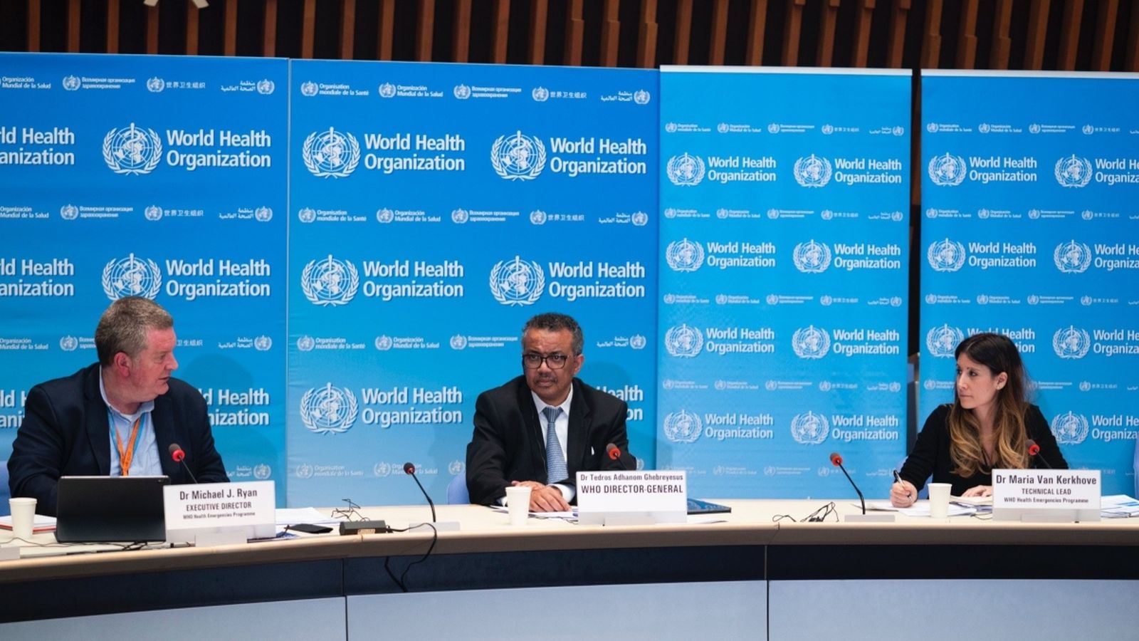 Roda de premsa de l'OMS, aquest dilluns