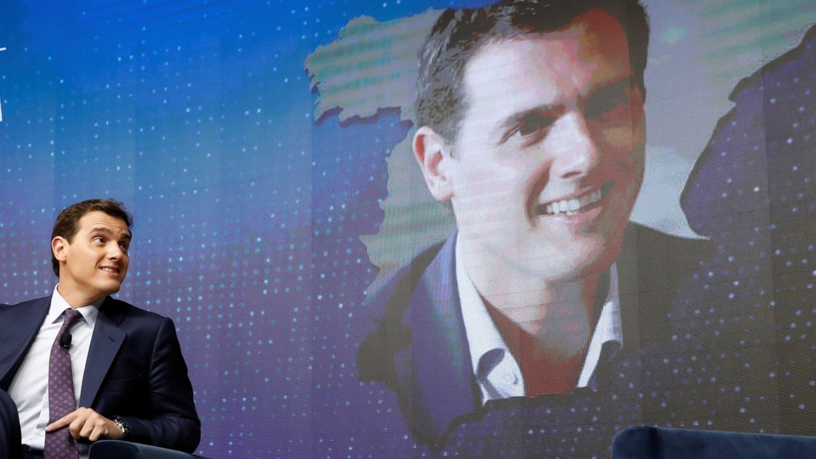 El candidat de Ciutadans a la presidència del govern, Albert Rivera, aquest dilluns en un fòrum organitzat pel diari ‘El Mundo’