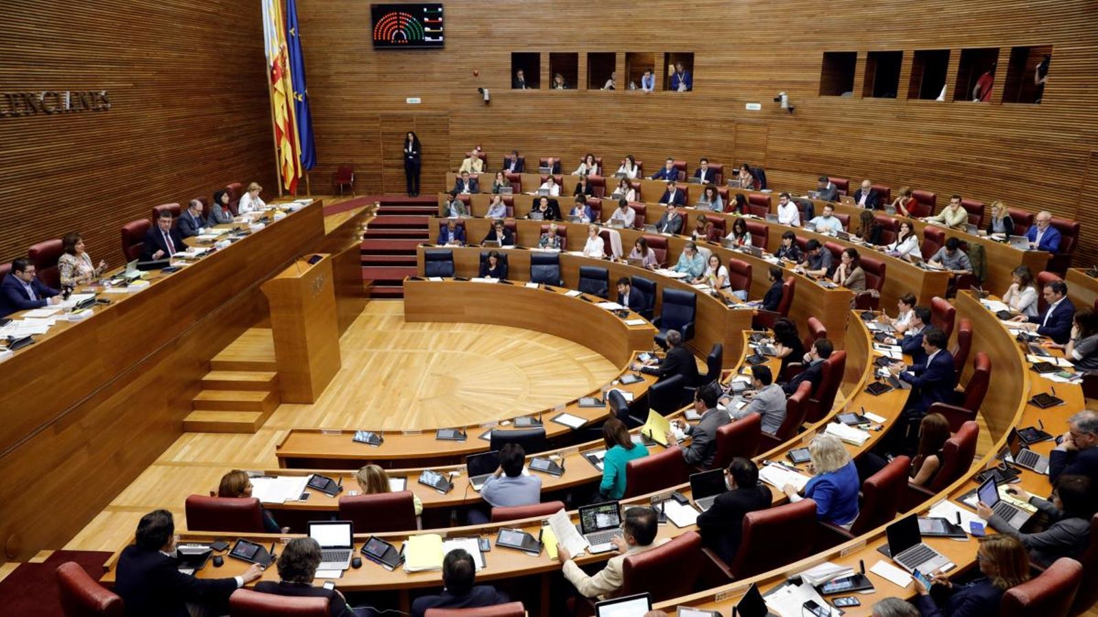 Vista panoràmica de les Corts Valencianes