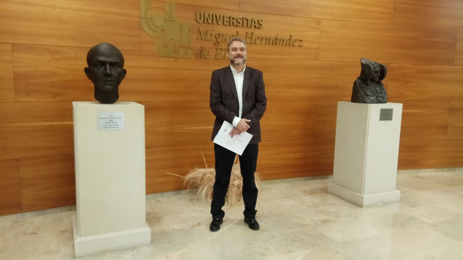 Primera roda de premsa Juan José Ruiz després de guanyar les eleccions com a rector de la UMH