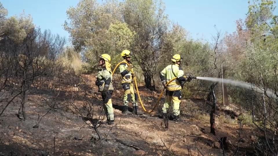 L’incendi del Puig està controlat però no extingit