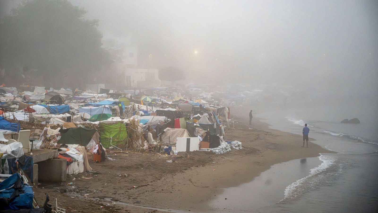 Assentament de la platja del Trampolín, a Ceuta
