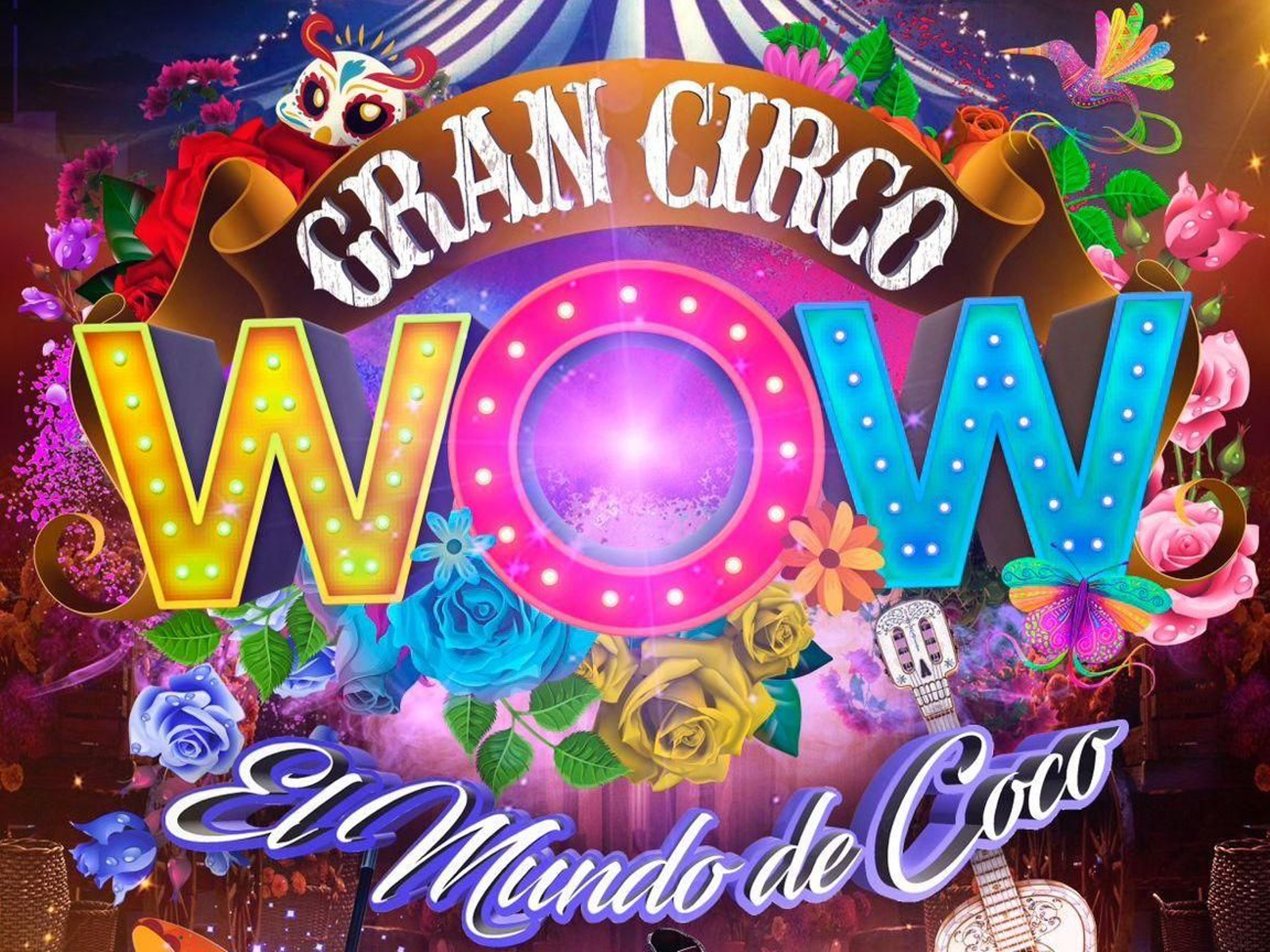Cartell de l'espectacle nadalenc del Gran Circo Wow aquest Nadal a València