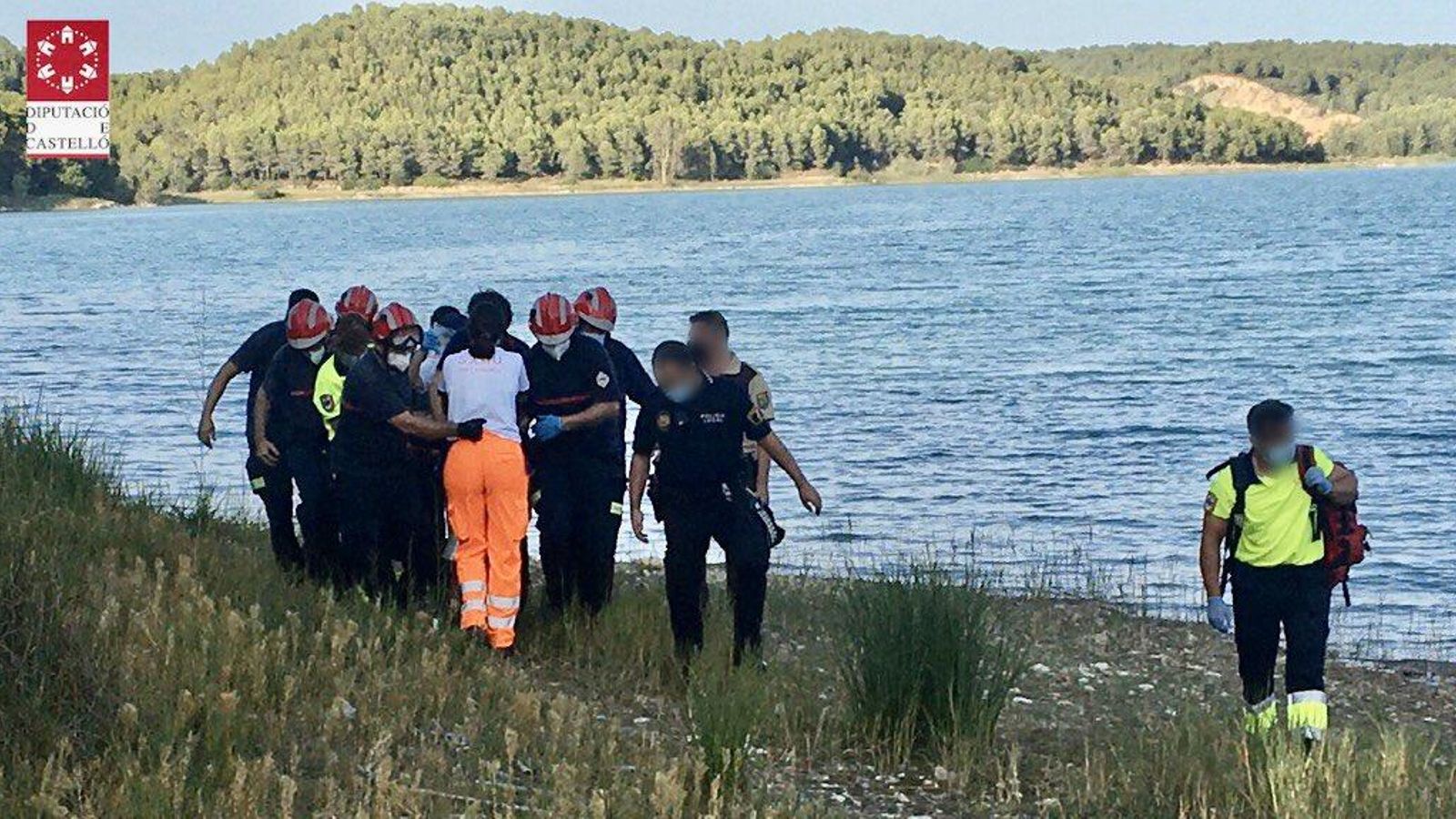 Imatge del rescat de la xiqueta