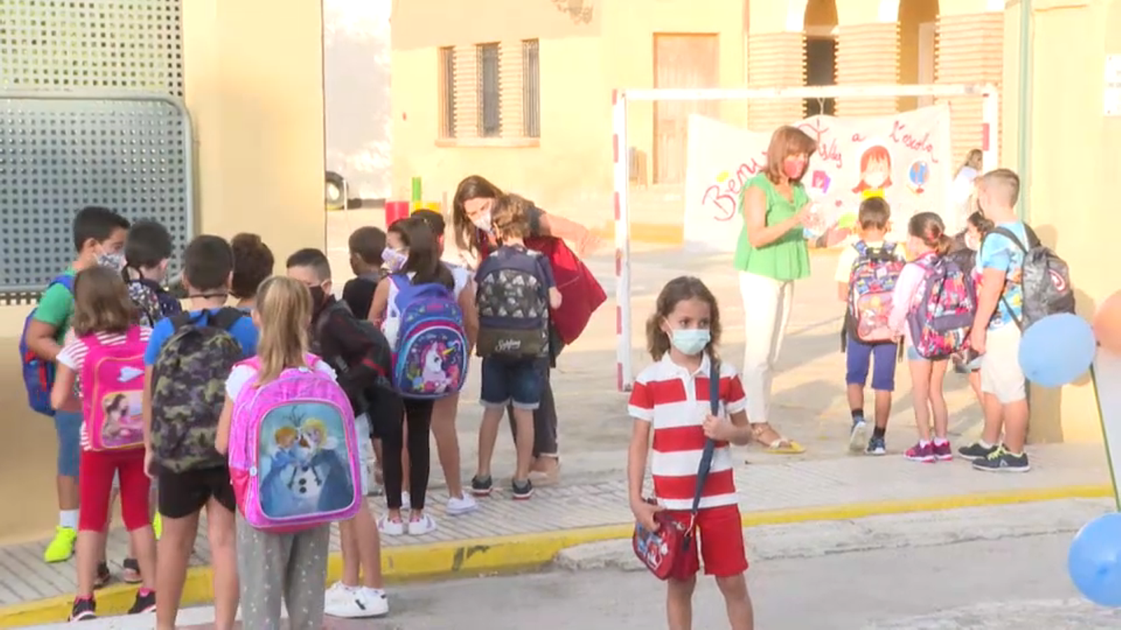 Escola de Benigànim, a la Vall d'Albaida, el primer dia de desconfinament