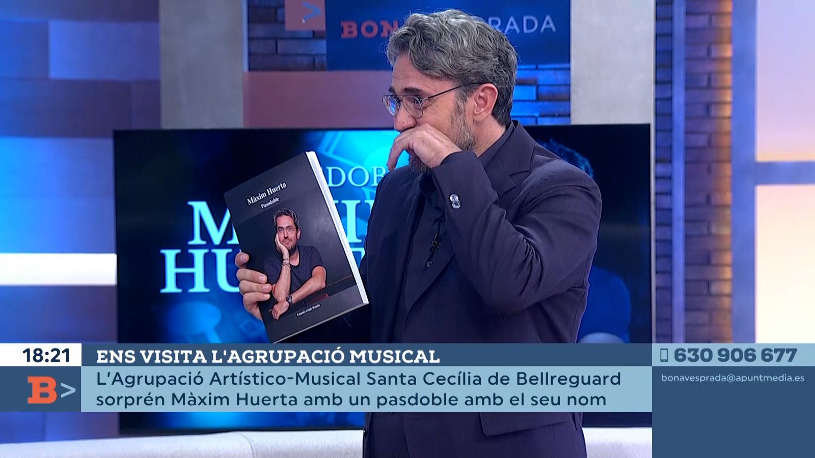 11.10.2021 | Sorpresa al nostre plató per a Màxim Huerta