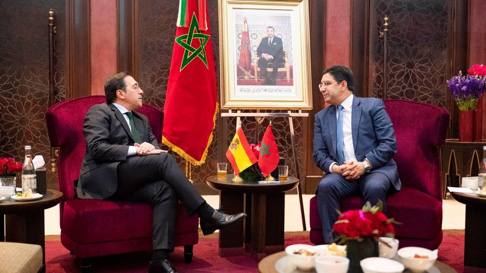 José Manuel Albares, i el seu homòleg marroquí, Naser Burita