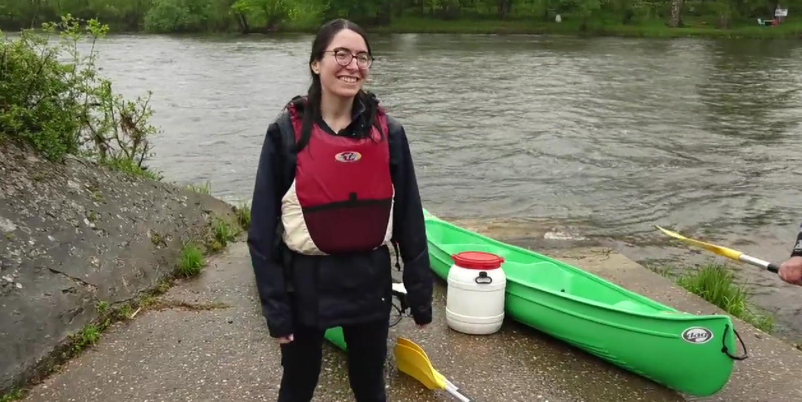 amb Nuria Gili pujarem a una piragua i solcarem el Loira al seu pas pel castell de Chenonceau