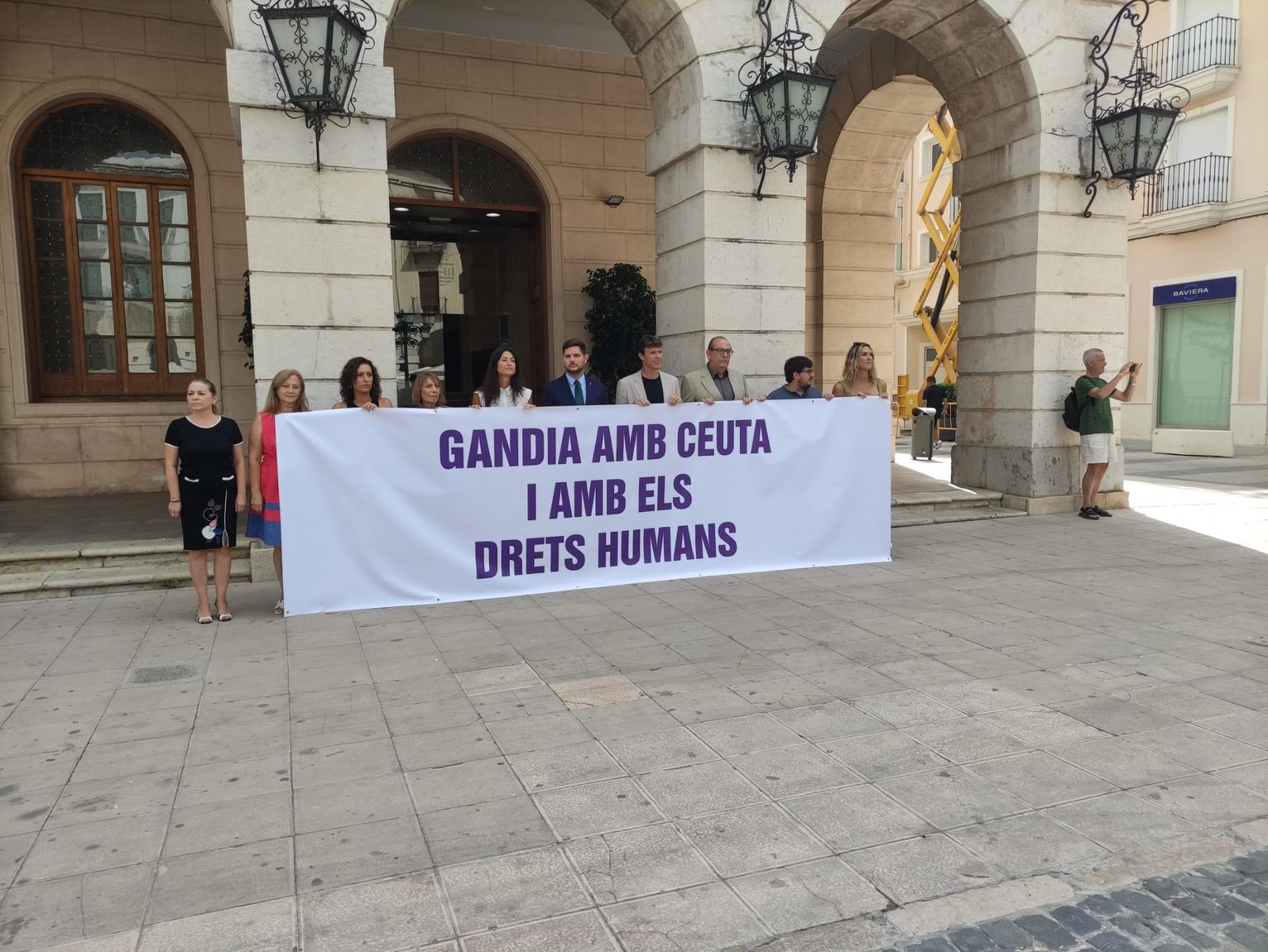 Concentració en suport a Ceuta a Gandia (la Safor)
