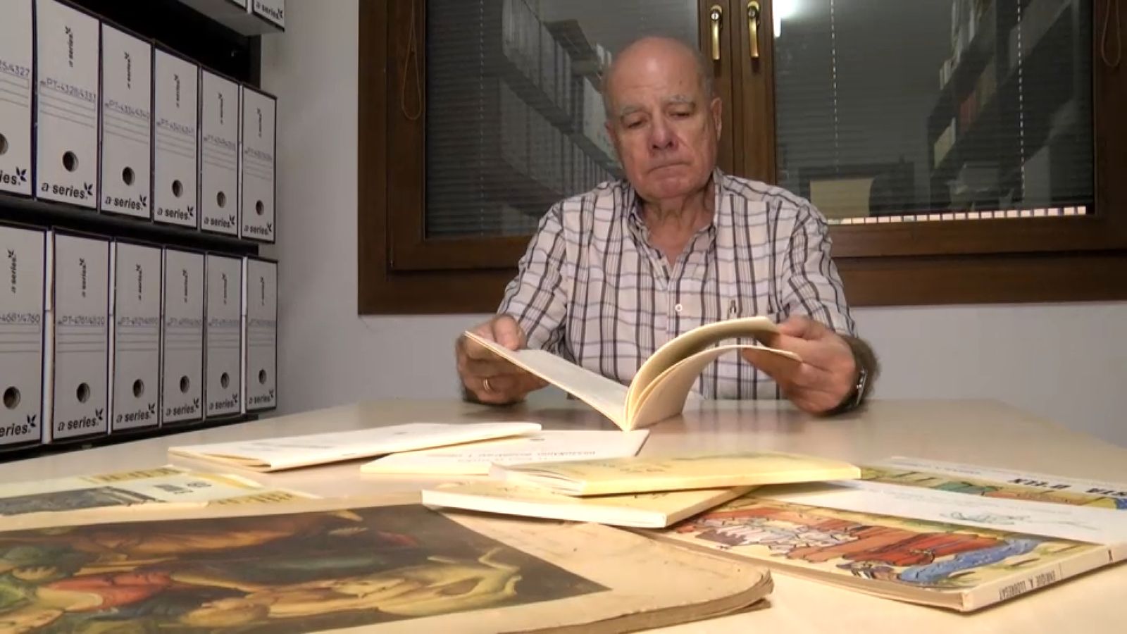 Joan Castaño, arxiver de l'Arxiu del Patronat del Misteri d'Elx durant més de quaranta anys