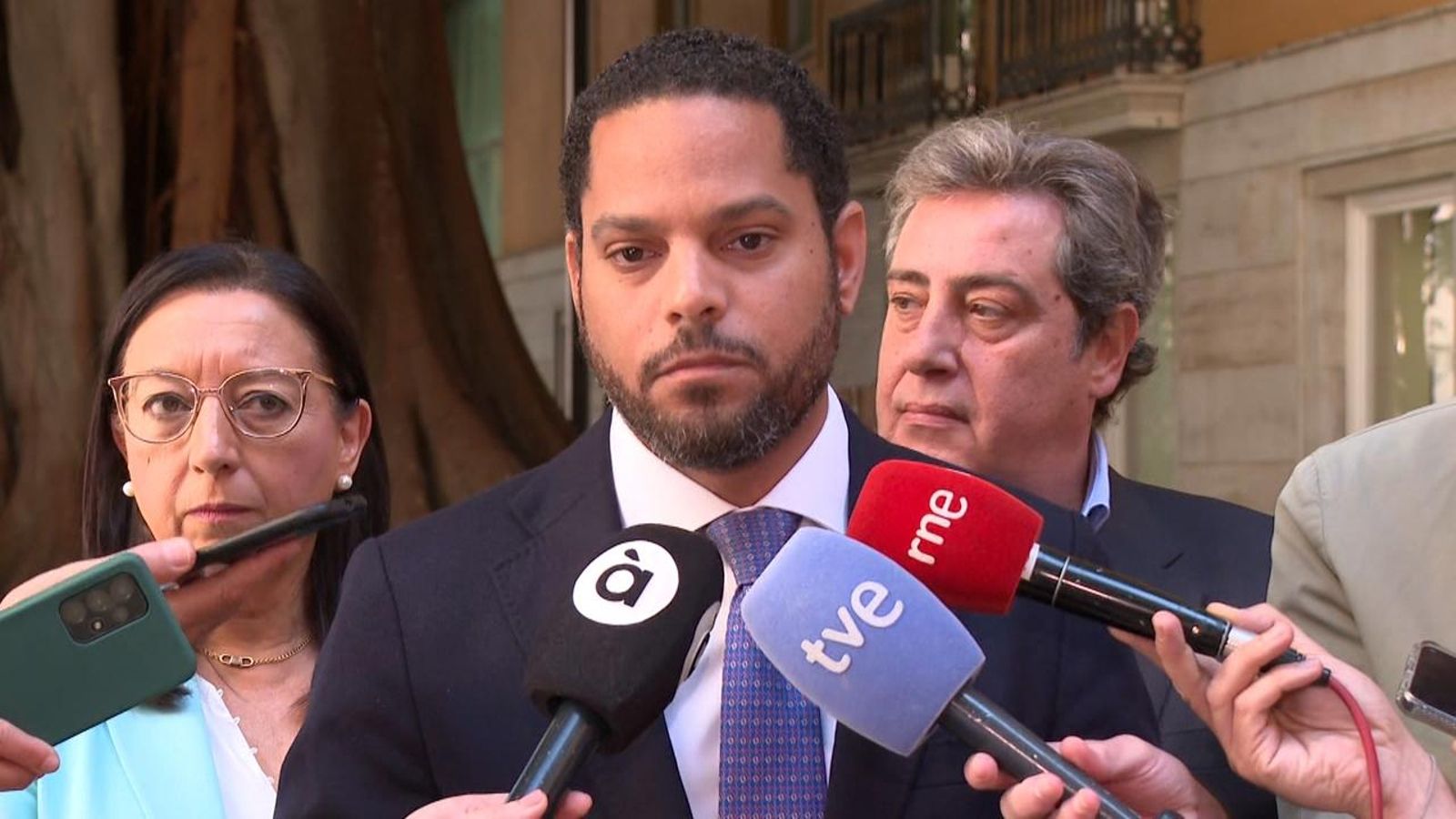 Garriga durant la seua visita a València, este dimarts