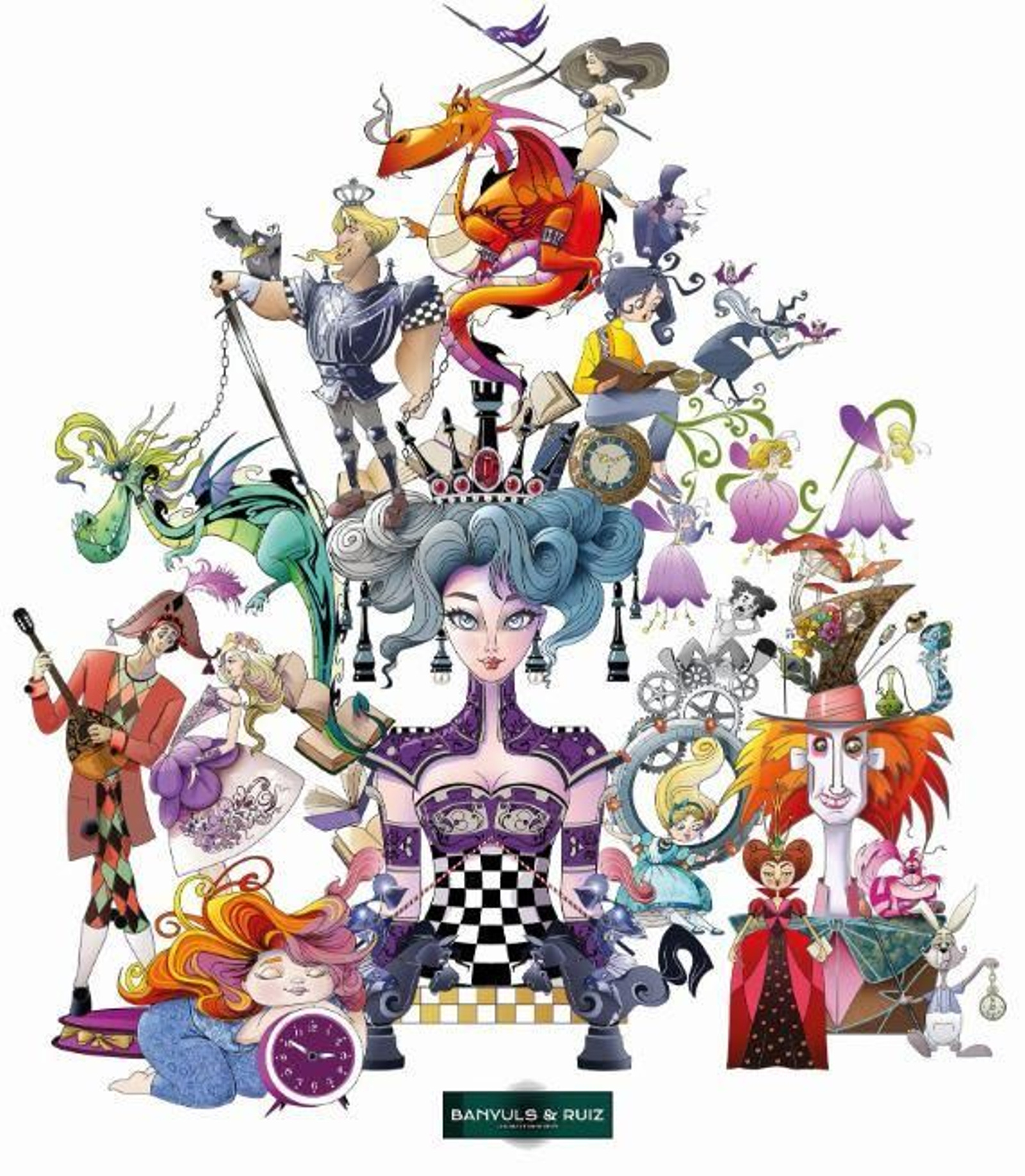 Falla Exposició - Misser Mascó. Lema: "Escac a la rutina". Artistes: Salva Banyuls i Néstor Ruiz