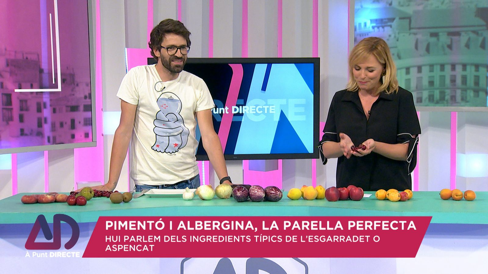 Pimentó i albergina, la parella perfecta