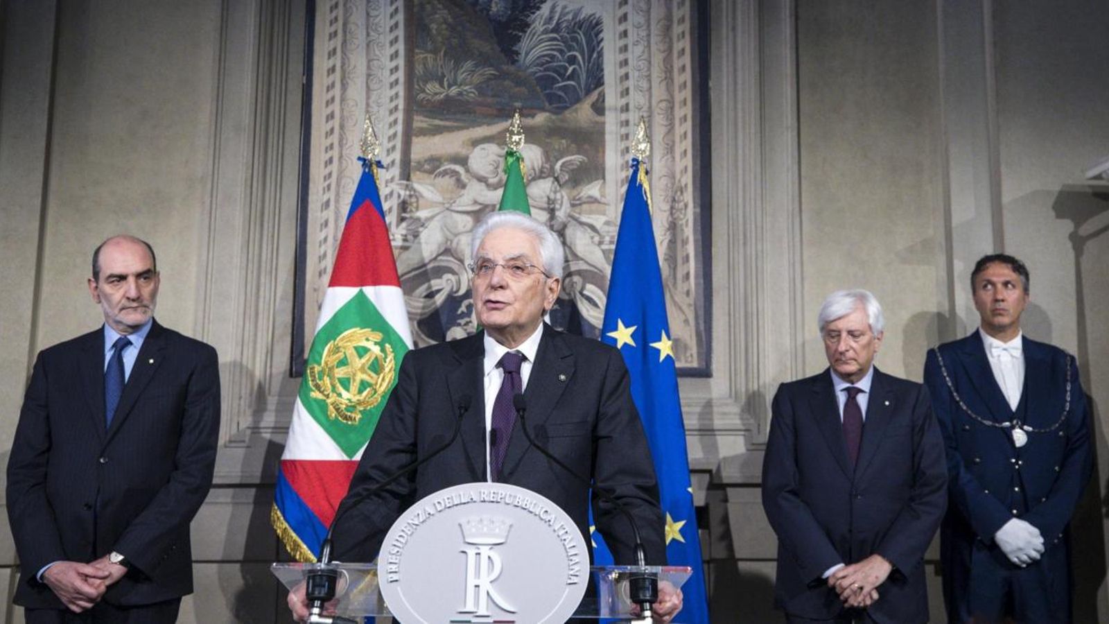 El president de la República d'Itàlia, Sergio Matarella