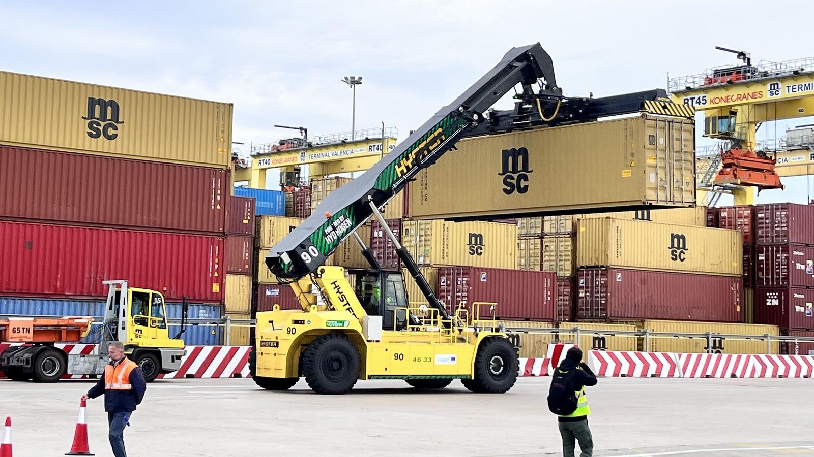 Un moment de la prova en el port de València