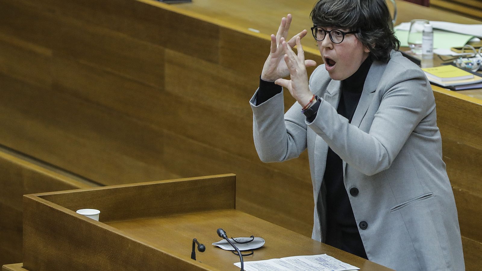 Imatge d'arxiu de la portaveu d'Unides Podem, Pilar Lima