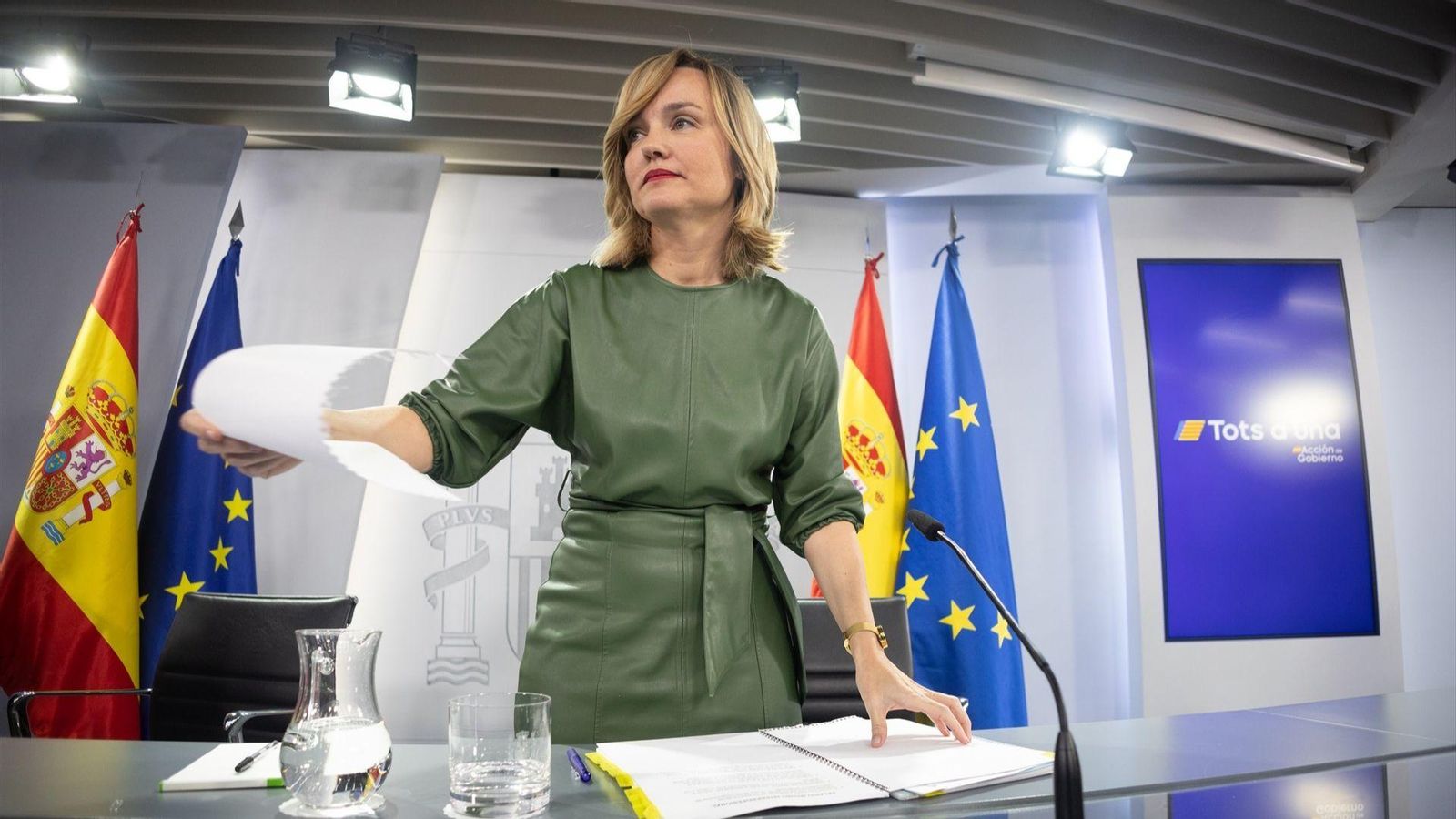 La ministra Alegria, este dijous La ministra Alegria, este dijous