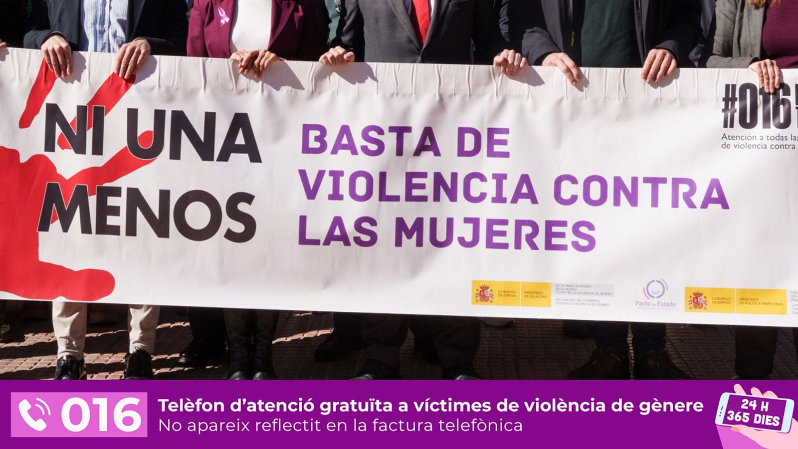 Pancarta en una concentració després d'un assassinat masclista