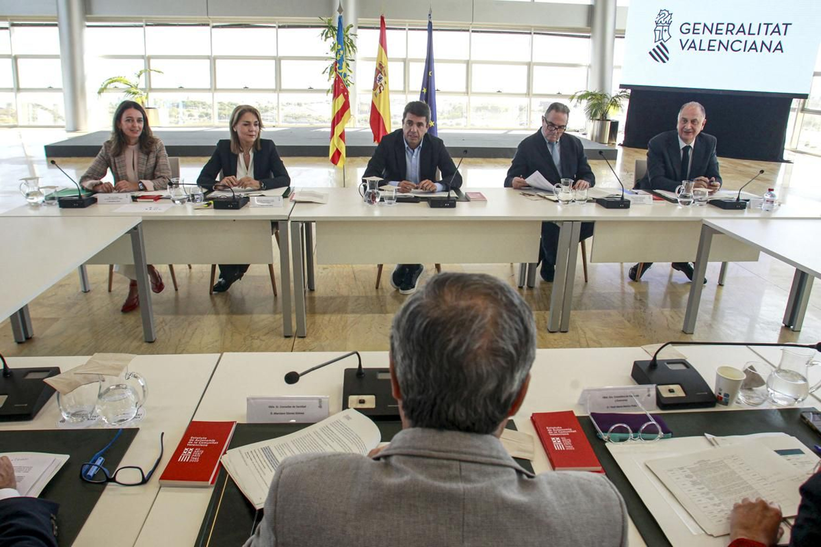 Carlos Mazón en el seu últim ple del Consell com a president de la Generalitat