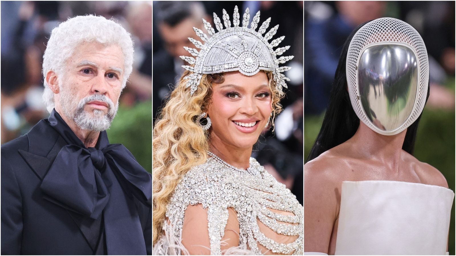 Els artistes Bad Bunny, Beyoncé i Katy Perry, en la Met Gala