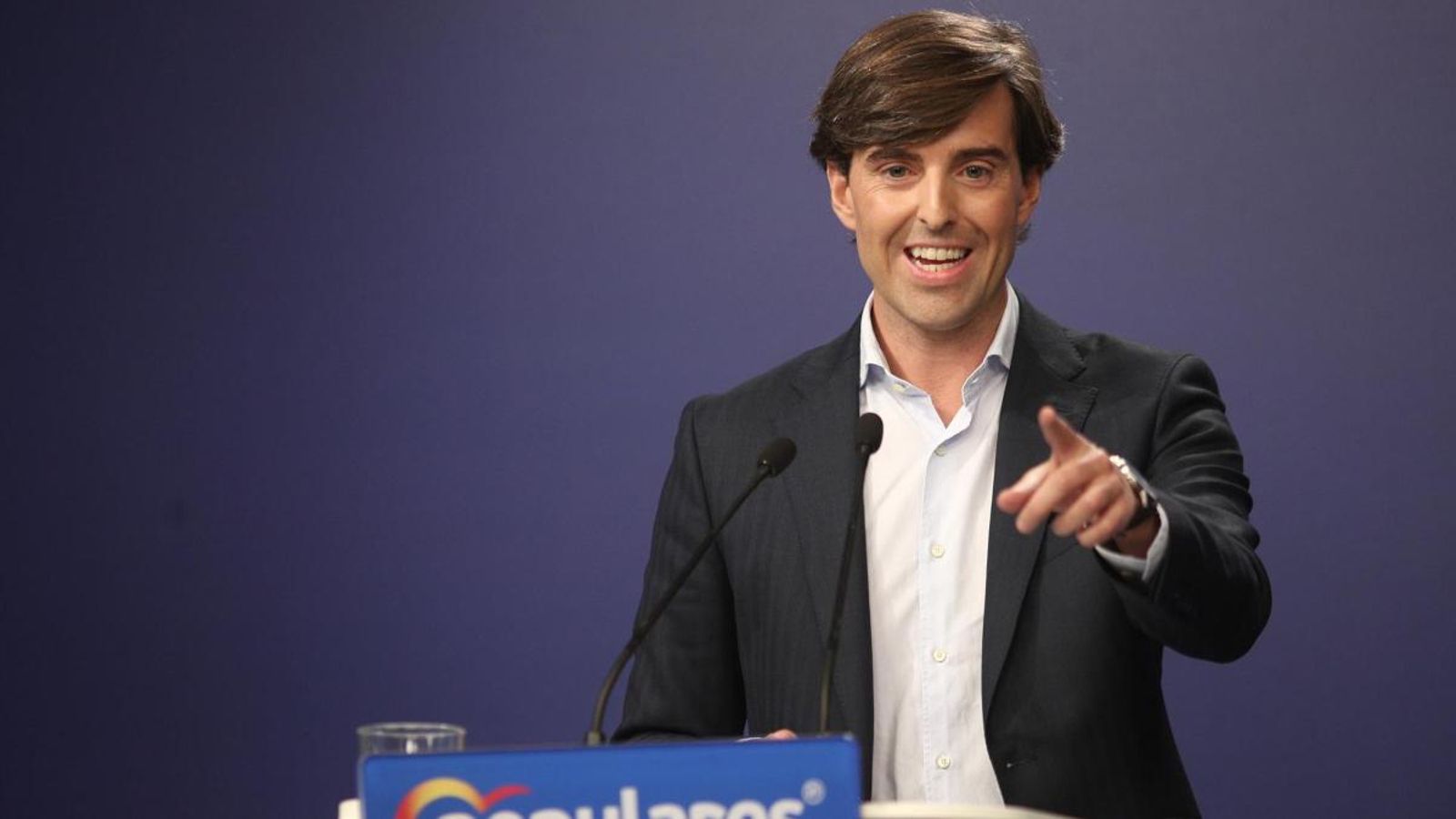 El subsecretari de Comunicació del PP, Pablo Montesinos, en roda de premsa