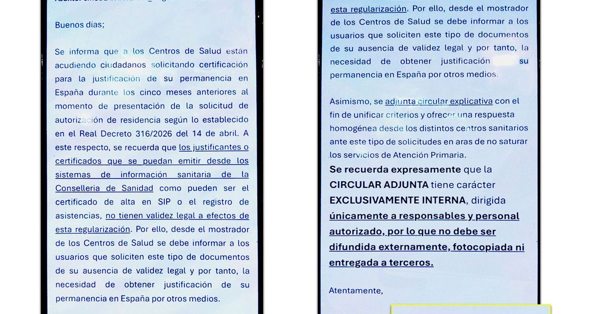 El PSPV denuncia una instrucció de Sanitat per a impedir als migrants l'accés a documents que faciliten la regularització