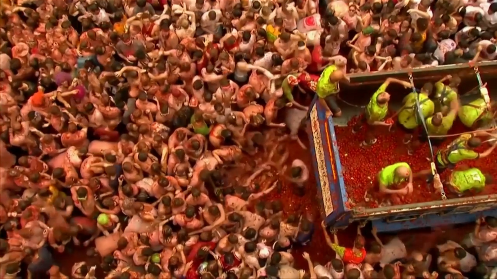 La Tomatina de Bunyol, en una edició anterior