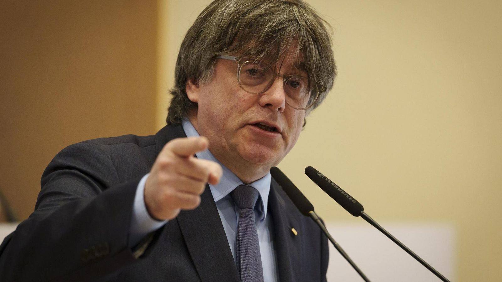 Carles Puigdemont intervé en un acte polític del Consell per la Republica, aquest dissabte en Latour-Bas-Elne (França)