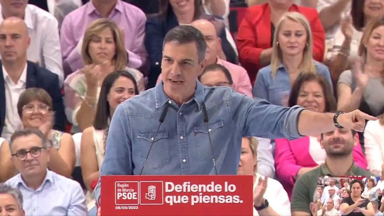 Pedro Sánchez, aquest dissabte a Múrcia