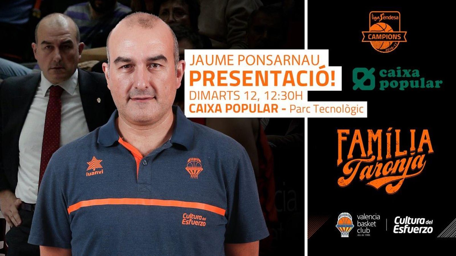 El València Basket aposta per Jaume Ponsarnau.