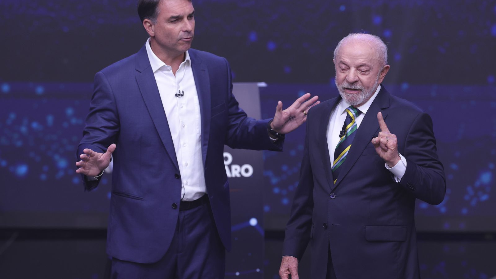 Bolsonaro i Lula, en un dels debats electorals
