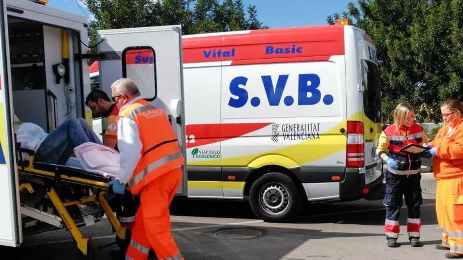 Una ambulància de Suport Vital Bàsic en una imatge d'arxiu