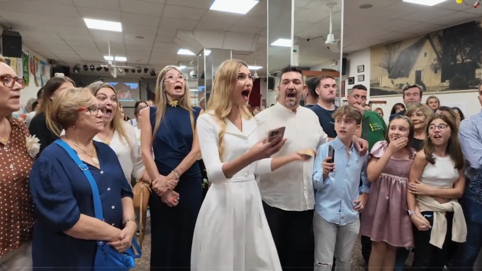 Berta Peiró García en el moment que l'alcaldessa, María José Catalá, ha pronunciat el seu nom.