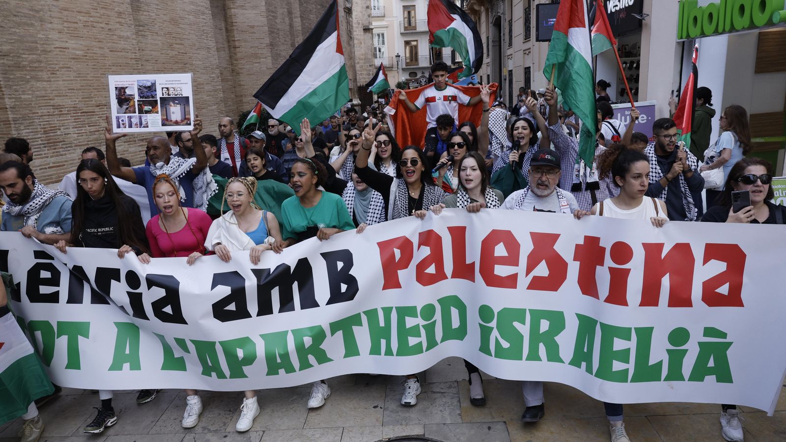 Manifestació pro-Palestina convocada a València aquest diumenge pel BDS del País València