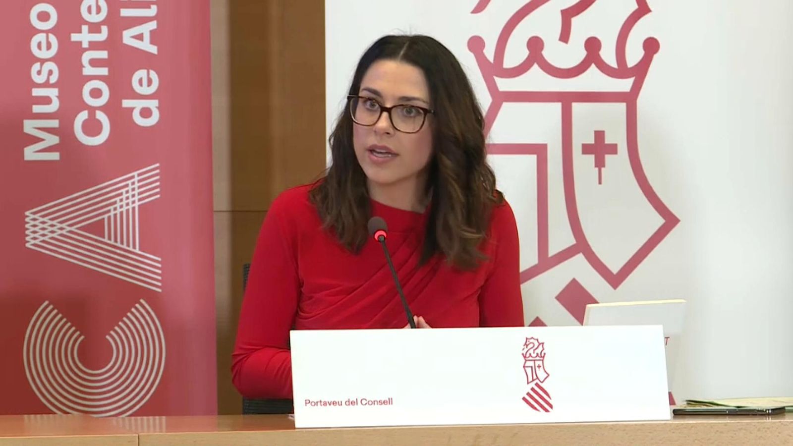 La vicepresidenta del Consell i portaveu, Aitana Mas, a Alacant