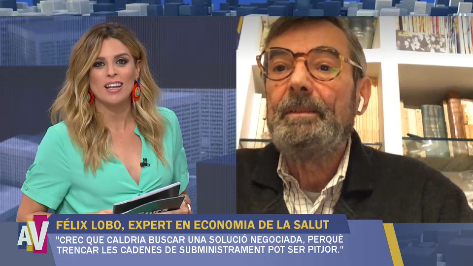 José Félix Lobo, durant l'entrevista en 'A la Ventura'