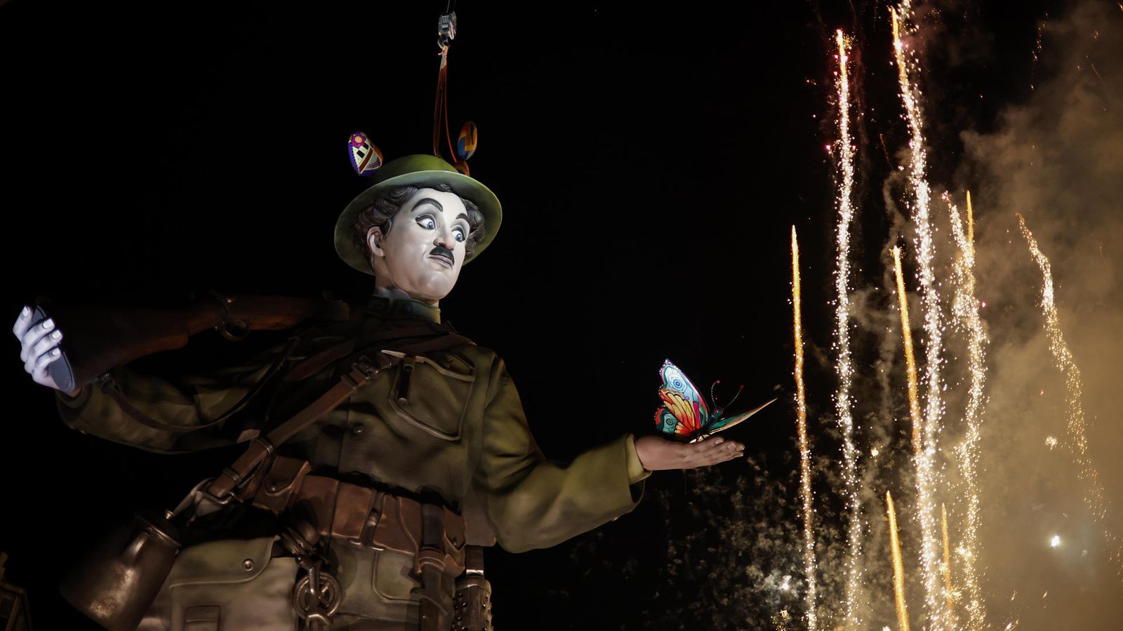 La falla municipal de València durant la Plantà