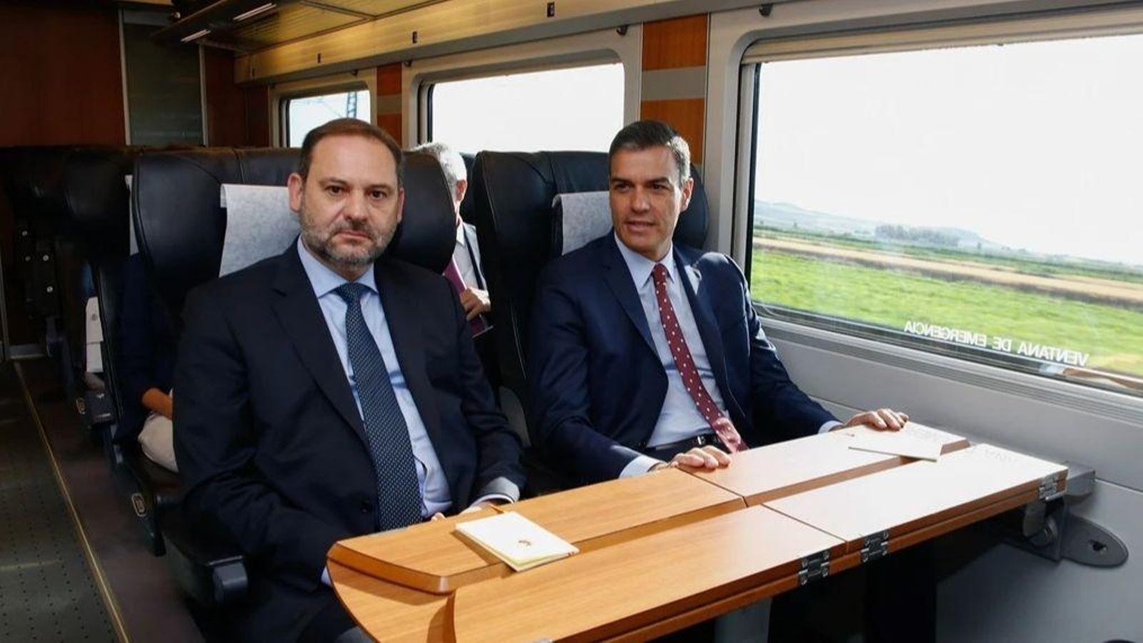 José Luis Ábalos, quan era Ministre de Transports, al costat de Pedro Sánchez, en una imatge d'arxiu