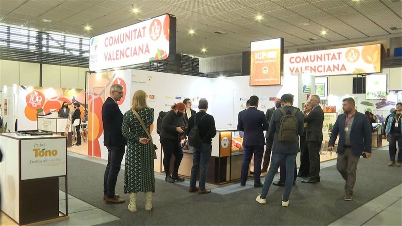 Imatge d'arxiu de l'expositor de la Generalitat en 2022 en la fira de Fruit Logística