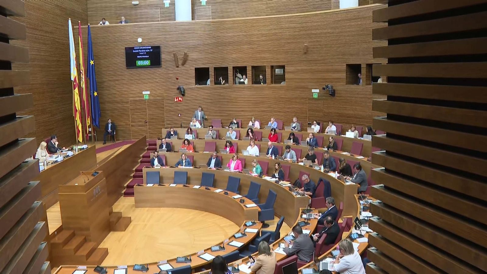 L'hemicicle de les Corts, este dimecres