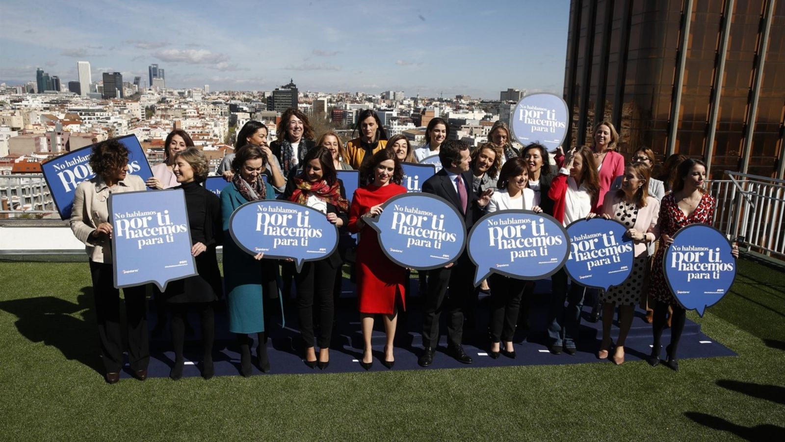 Casado, durant un acte electoral