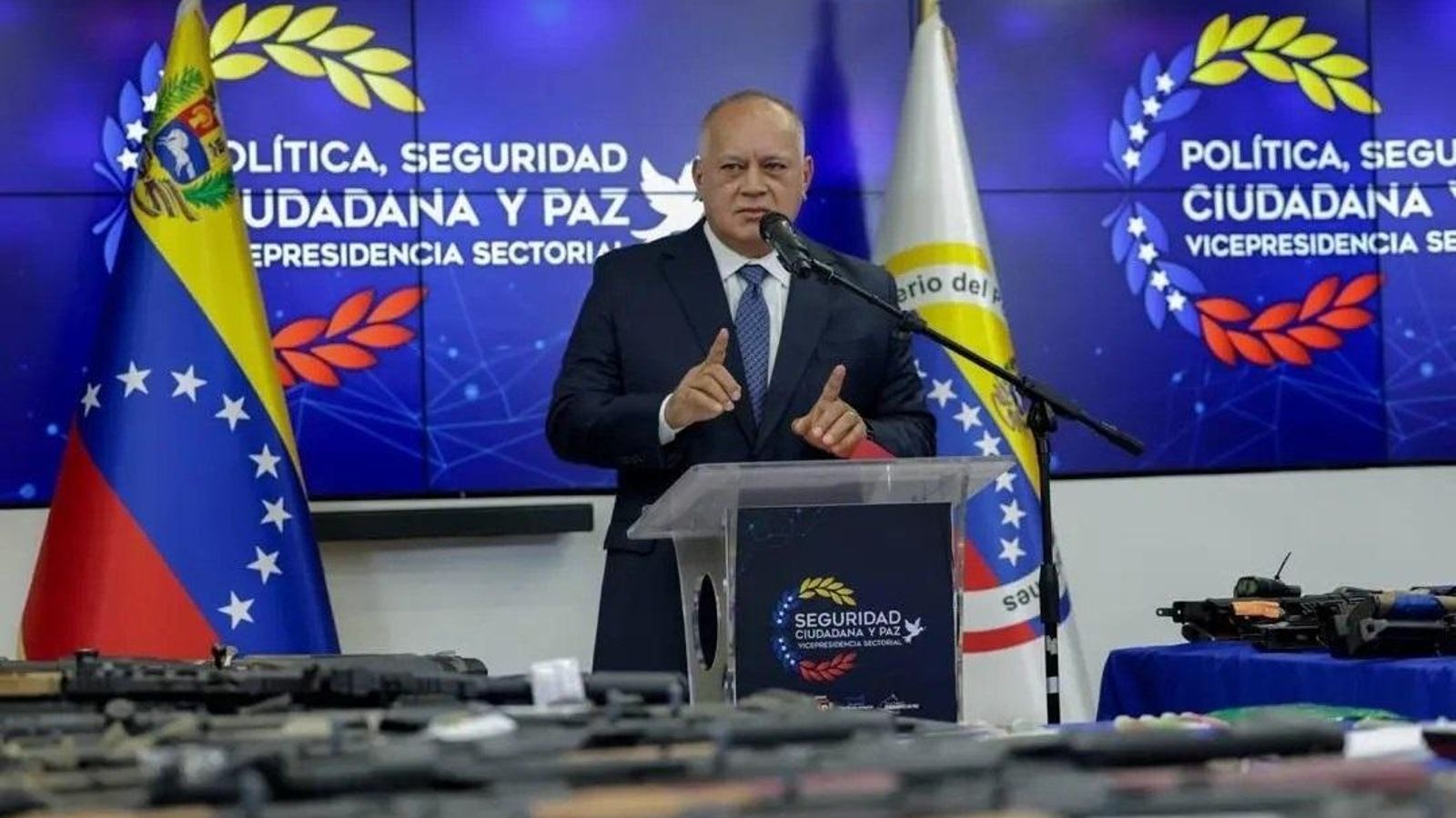 El ministre d'Interior de Veneçuela, Diosdado Cabello
