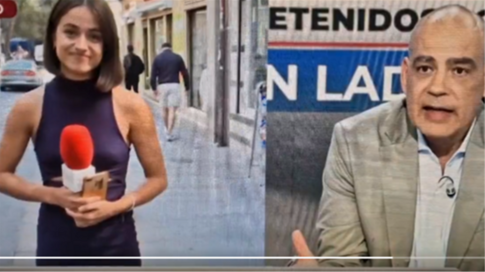 La periodista que va patir el tocament sense consentiment durant la connexió en directe en què van passar els fets