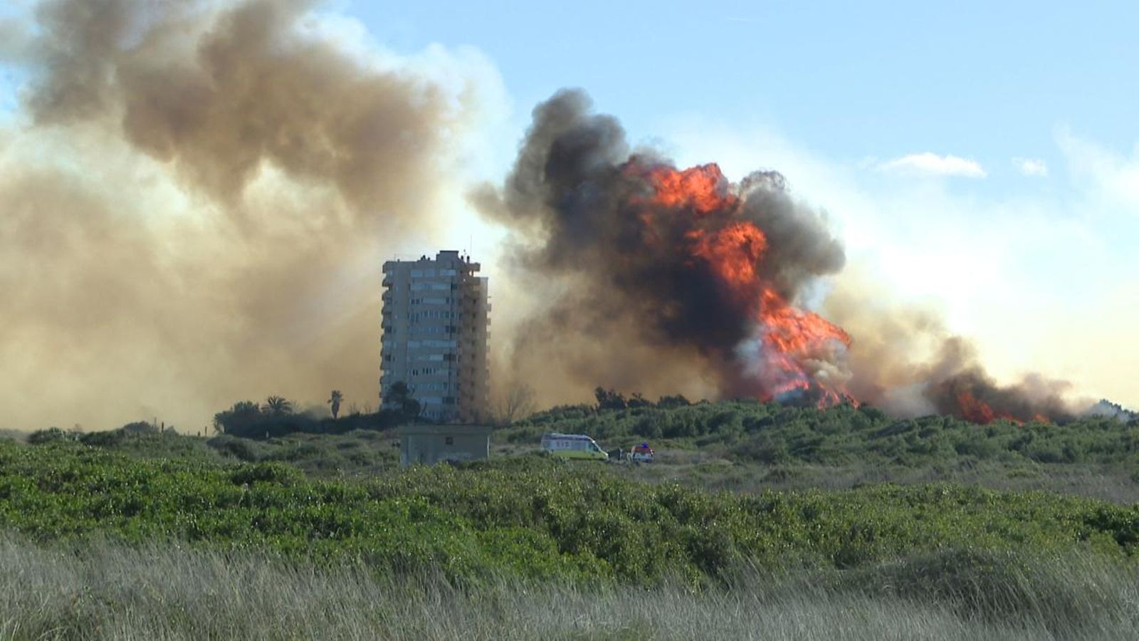 Imatges de l'incendi del Saler