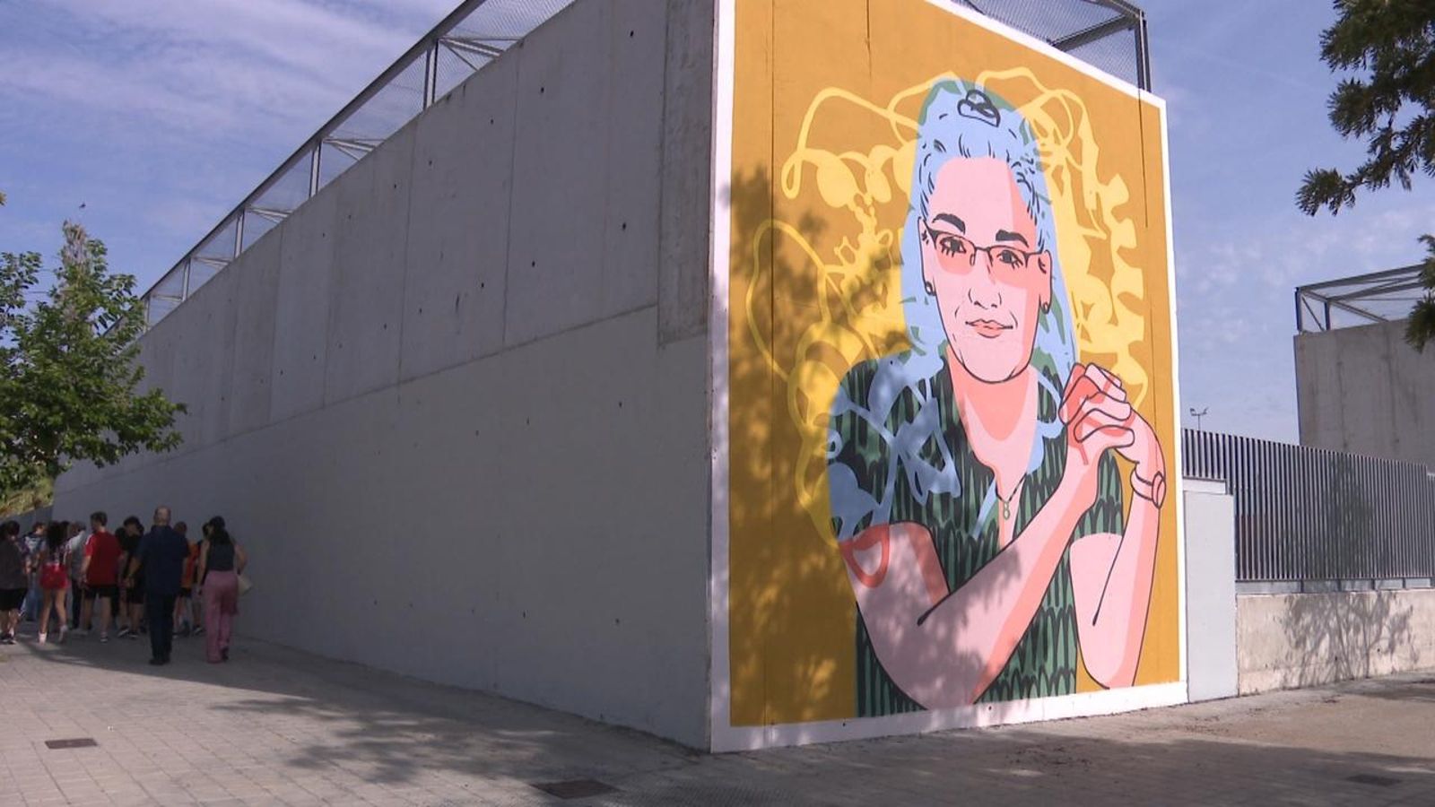 Mural de "Dones de ciència" dedicat a Eva Nogales
