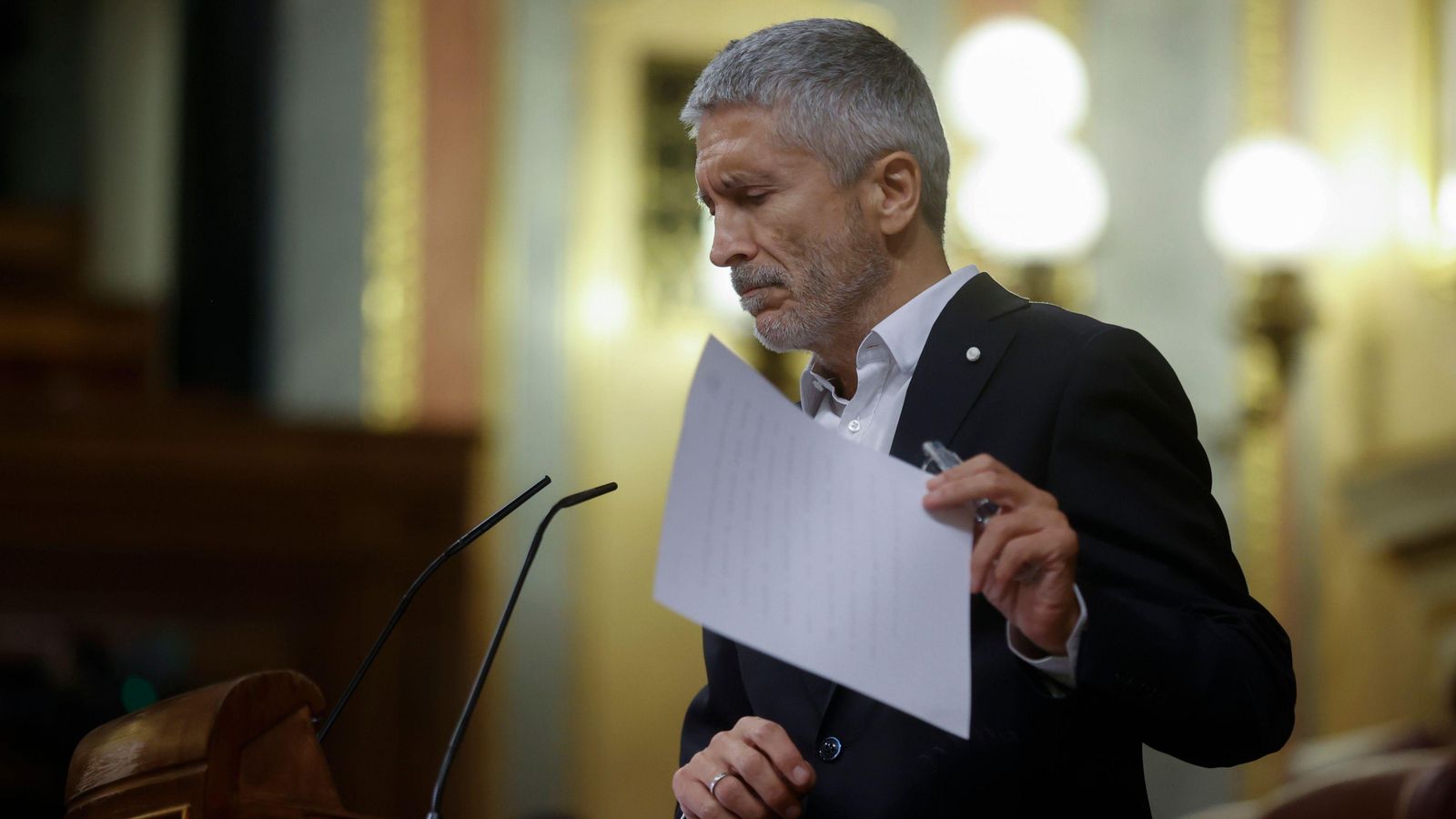 Compareixença del ministre d'Interior, Fernando Grande-Marlaska