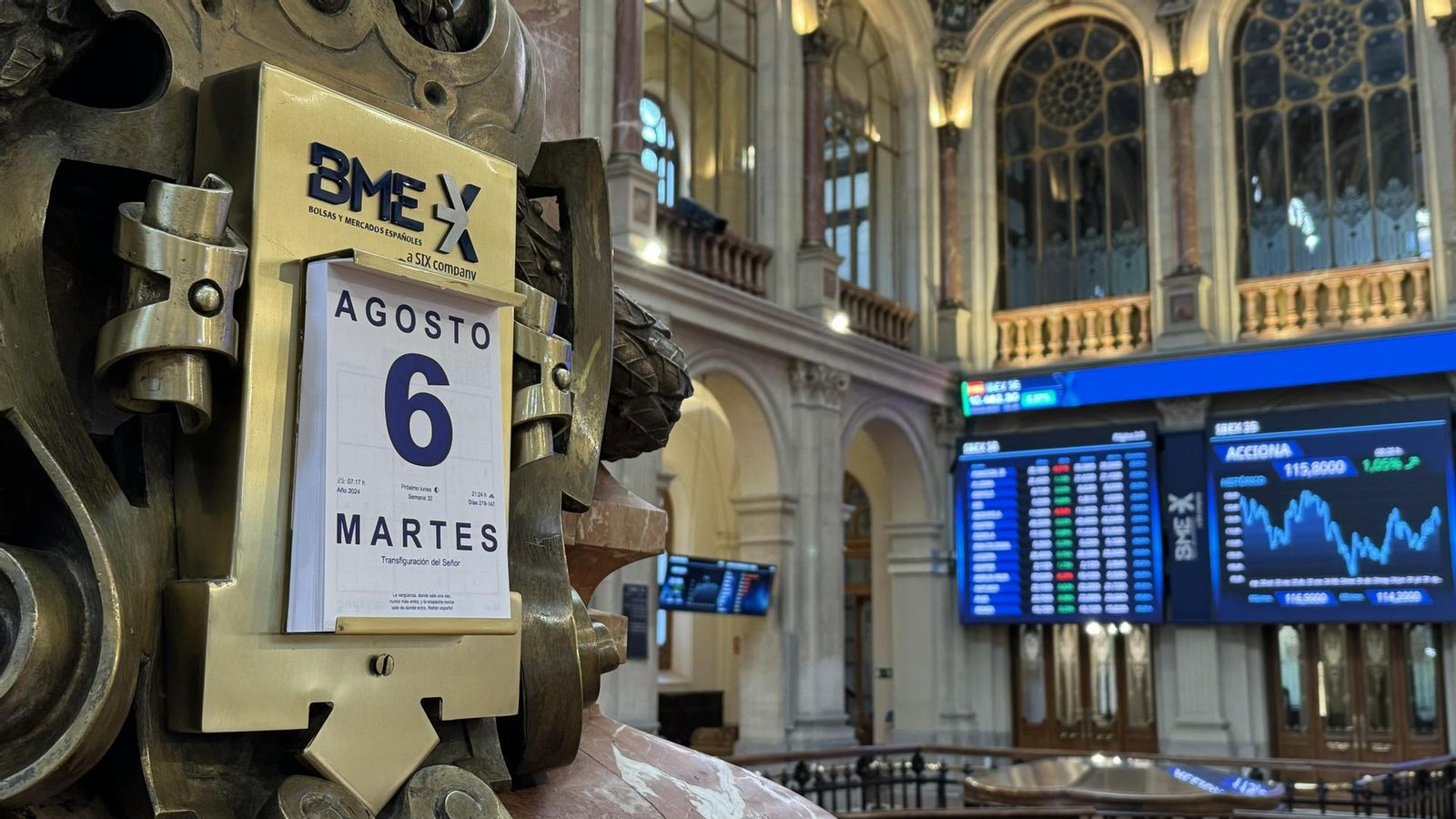 L'obertura este dimarts de la borsa espanyola / EFE L'apertura este dimarts de la borsa espanyola/ EFE