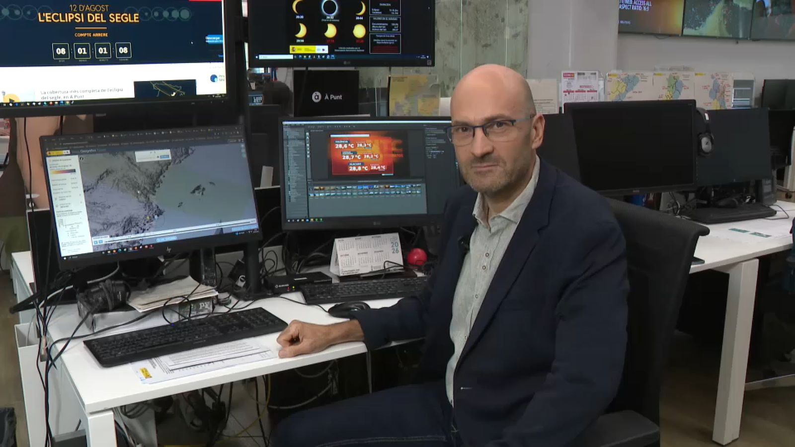 Joan Carles Fortea ens explica com saber si l'ombra ens taparà el sol al lloc triat per a observar l'eclipsi del 12 d'agost