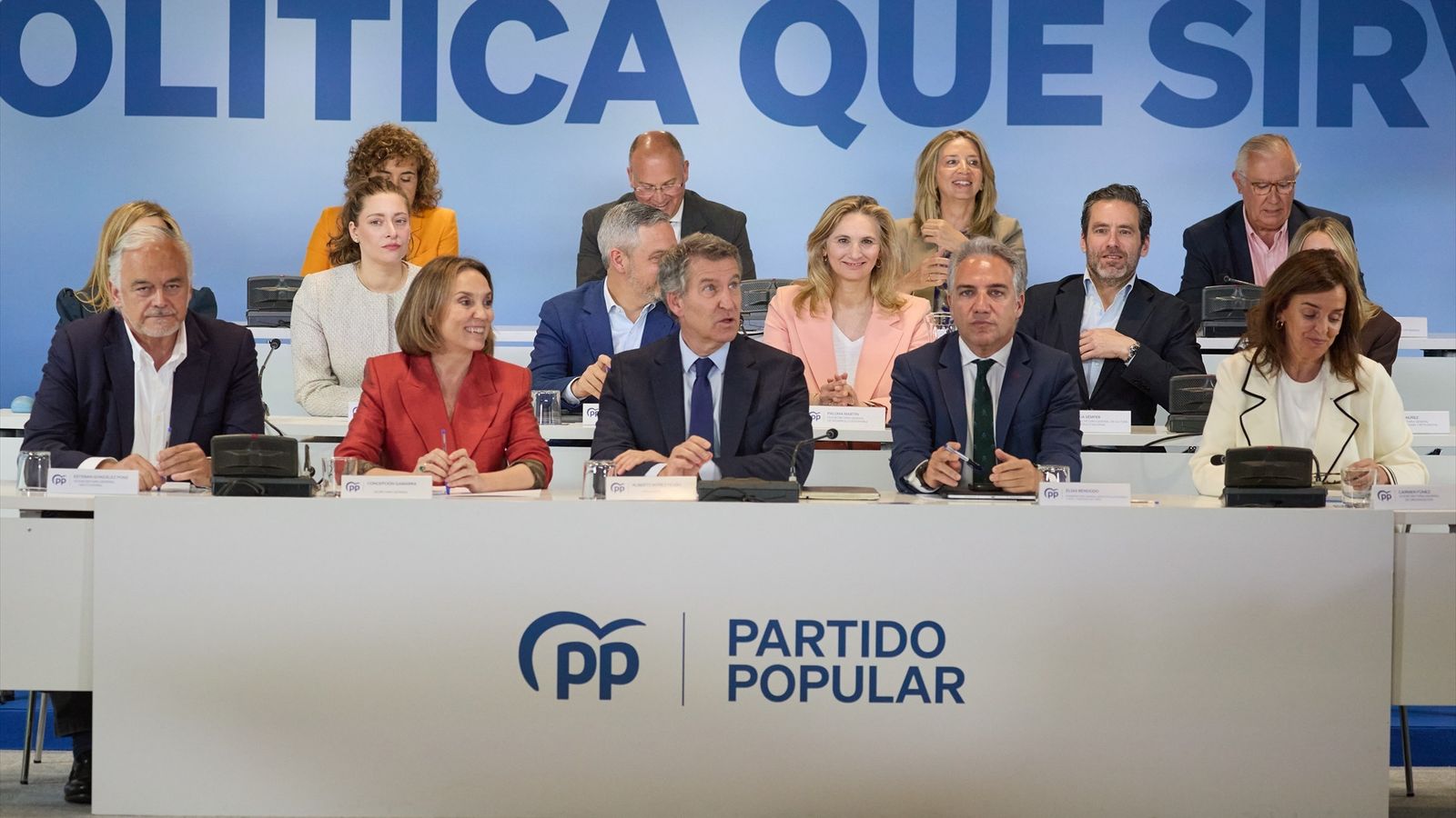 Feijóo, este dilluns en el comité executiu del PP